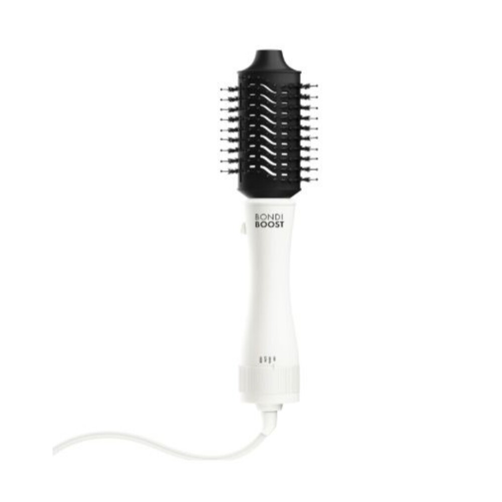 BondiBoost White Corded Electric Blowout Brush Pro Hair Dryer & Hair Brush